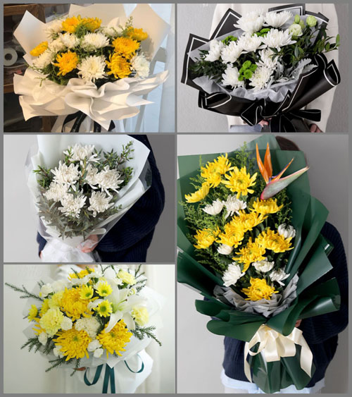 广东梅州市蕉岭县广福镇留畬村白事花束代送